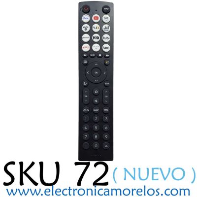 CONTROL REMOTO PARA HISENSE NUEVO ORIGINAL / CON COMANDO DE VOZ / SMART TV / NUMERO DE PARTE EN2D36H / RSAG8.074.6718 / ZDA5230113 / 316676 / MODELOS 43A35HUV / 50A6GV / 43A6GV / 40A45GV / 32A35HUV / 43A45GV / 40A35HUV / 55A6GV / 65A6GV / 32A45GV